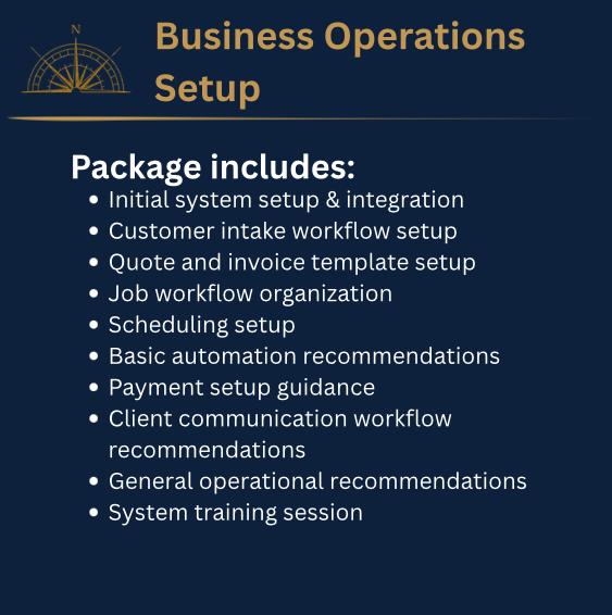 Business Operation Setup