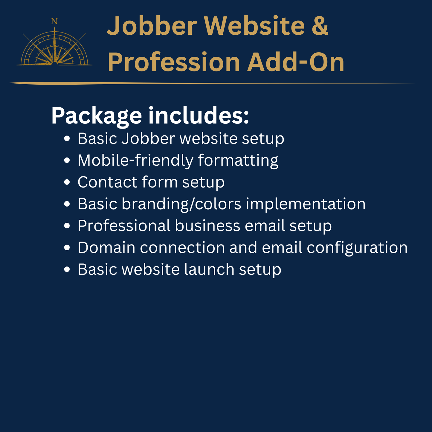 Jobber Website & Professional Email Add-On