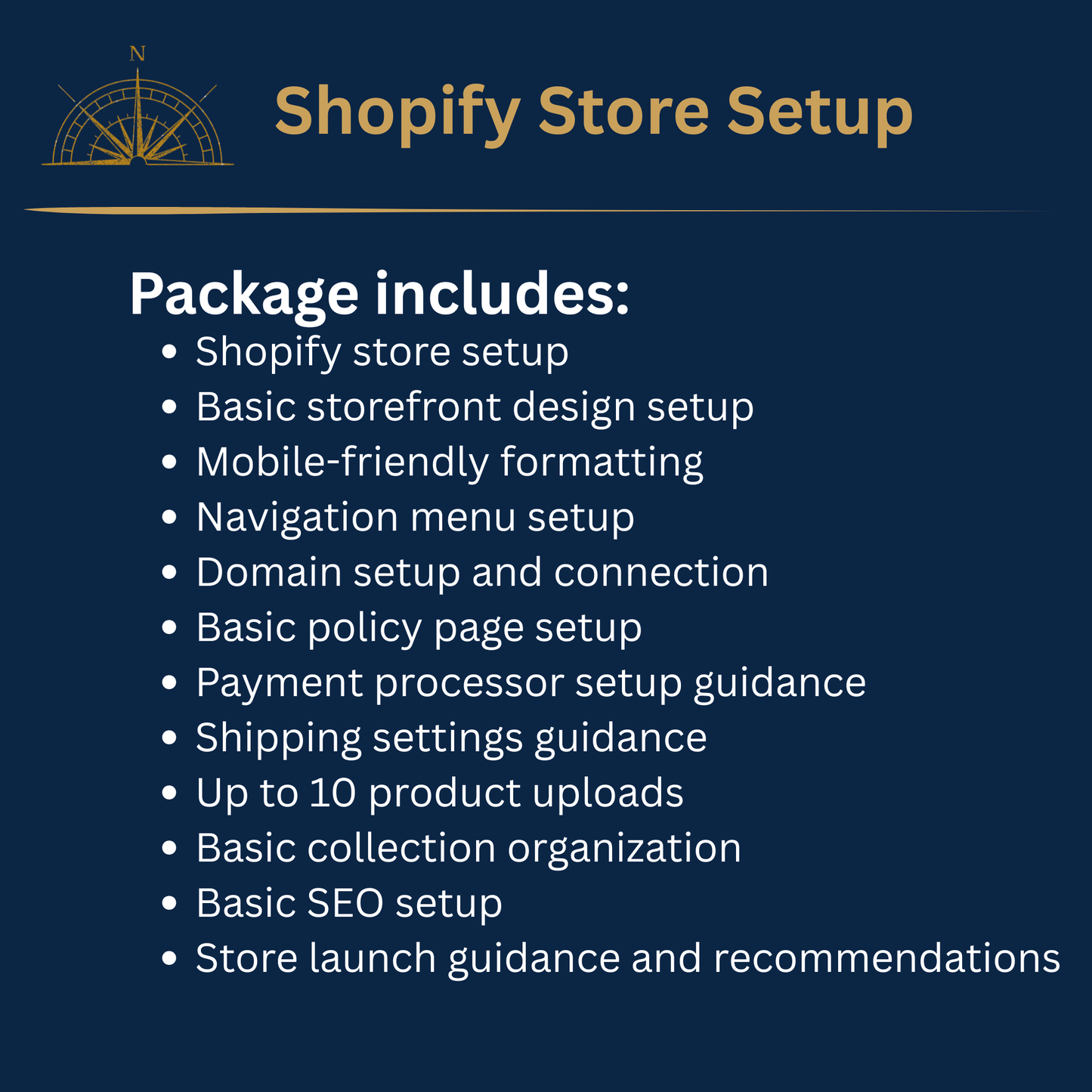 Shopify Store Setup
